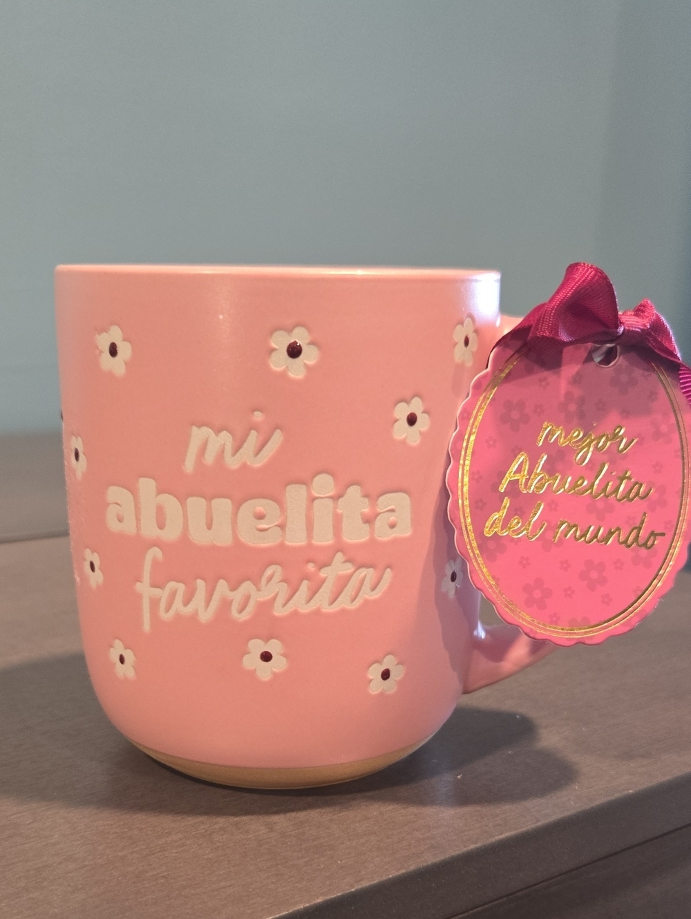 Pink "Mi Abuelita Favorita" Ceramic Mug